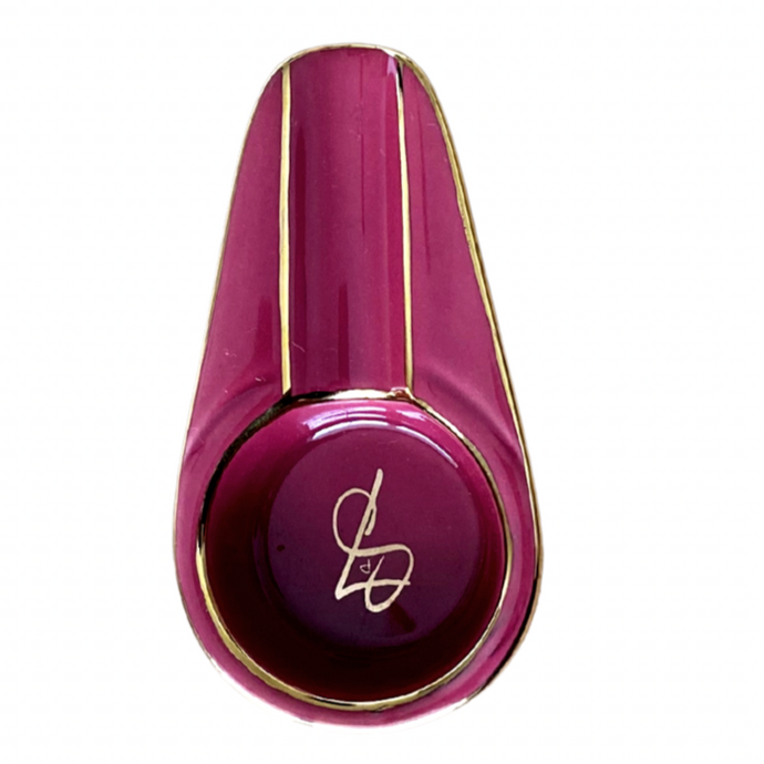 Burning Burgundy Cigar Ashtray